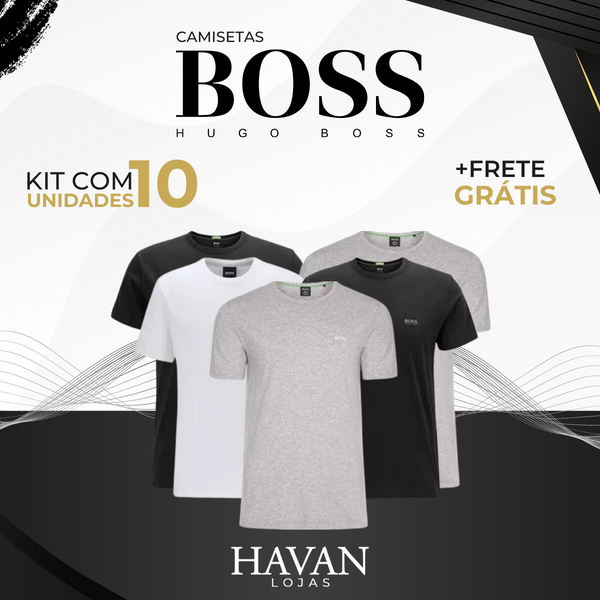 Kit 10 Camisas Hugo Boss